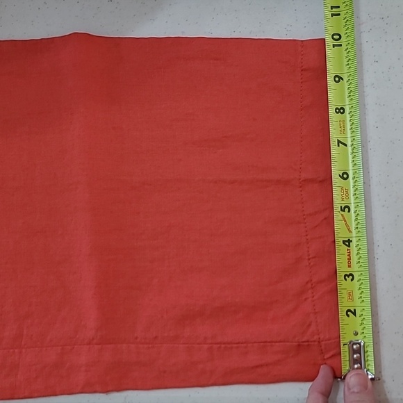 Liz Claiborne Orange/Salmon Wide-Leg Linen Pants size 14 - Picture 9 of 9